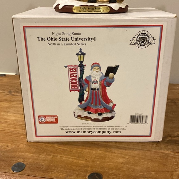 Ohio State University OSU Santa. Fight Song Santa. Sixth in a limited series - Picture 3 of 4